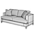 Lee Industries 3475 Collection: Elegant & Modern Sofas and Chairs 3D model small image 3