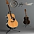 Samick Greg Bennett J-8 Acoustic Guitar 3D model small image 1