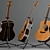 Samick Greg Bennett J-8 Acoustic Guitar 3D model small image 2