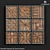 Rustic Wooden Squares: A Distinctive Collage 3D model small image 1