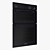 Bosch Black Double Hot Air Oven 3D model small image 2