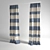 Striking Striped Curtain 3D model small image 1