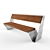 Sleek Loop Bench by Lucas Galan 3D model small image 1