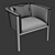 Wooden Pedal Chair 3D model small image 2