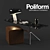 Poliform Mondrian Console: Sleek Design for Versatile Spaces 3D model small image 1