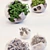 Modern Concrete Planters with Lush Greenery 3D model small image 3