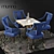 Elegant Munna Design Dining Set 3D model small image 1