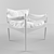 Vintage Danish Rosewood Armchair 3D model small image 2