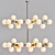 Modern LED Chandelier Light 3D model small image 2