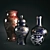 Exquisite Chinese Antique Vases 3D model small image 1