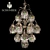 Elegant Shonbbek Rondelle Chandelier 3D model small image 1