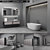 Elegant Bespoke Bathroom Furniture 3D model small image 1