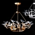 Golden Birdcage Chandelier 3D model small image 1