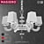 Masiero Gliim 6 Luxury Chandelier: Elegant and Versatile 3D model small image 1