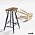 Vintage Pirkka Bar Stool 3D model small image 1