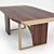 Solid Wood Dining Table OM 3D model small image 3