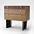 Dusty Drawers: Handcrafted Wooden Chest 3D model small image 1