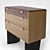 Dusty Drawers: Handcrafted Wooden Chest 3D model small image 2