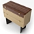 Dusty Drawers: Handcrafted Wooden Chest 3D model small image 3