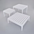 Smania Alghero Tables Collection 3D model small image 2