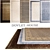 Luxurious DOVLET HOUSE Silk and Wool Carpets (Set of 5) 3D model small image 1