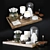 Elegant Coffee Table Décor Set 3D model small image 1