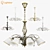 Elegant Esedra Lightstar Pendant 3D model small image 1