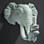 Elegant Elephant Wall Sconce 3D model small image 3