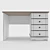 Sosno Meble Rocca Writing Desk 3D model small image 2