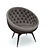 Luxury Leather Armchair: V-Ray Compatible 3D model small image 2