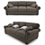 Leah 1435AL: Stylish and Comfortable Sofa 3D model small image 1