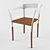 Modern Steelwood Chair & Armchair 3D model small image 1