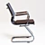 Executive Low Back Office Chair 3D model small image 2