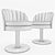 Elegant Gable Dining Chair 3D model small image 2