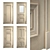 Premium Massivstyle Palladio Door 3D model small image 1