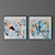 Vibrant Abstract Art Set 3D model small image 1