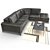 Gamma Charles Sofa: Stylish and Comfortable 3D model small image 2