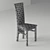 Classic Oak Chair 3D model small image 3