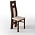 Oak Classic Chair - Elegant and Timeless Design 3D model small image 1