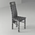 Classic Oak Chair 2011 3D model small image 3