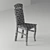 Classic Oak Chair 2011 3D model small image 3