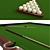 Regent Billiard Table: Prestige Golden Green Lighting 3D model small image 2
