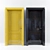 Sleek Yellow Black Door 3D model small image 1