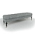 Elegant Eichholtz Bench Benedict 3D model small image 1