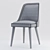 Sleek Laval Leather Chair 3D model small image 3