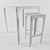 Elevate Ensemble: Table Haute + Tabouret Haut 3D model small image 2