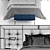 Elegant Fendi Pincio Bed 3D model small image 3