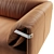 RolfBenz ALMA: Elegant Leather and Fabric Sofa 3D model small image 3