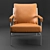 Modern Leather Armchair: Sleek Design, Enhanced Comfort 3D model small image 3