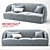 Comfort and Style: Moroso Redondo Sofa 3D model small image 1